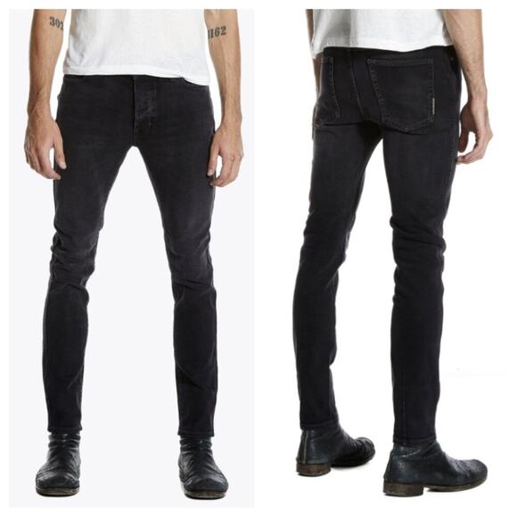 Neuw Men's Hell Skinny Jean Black Rinse Size 30x32 - Picture 1 of 13